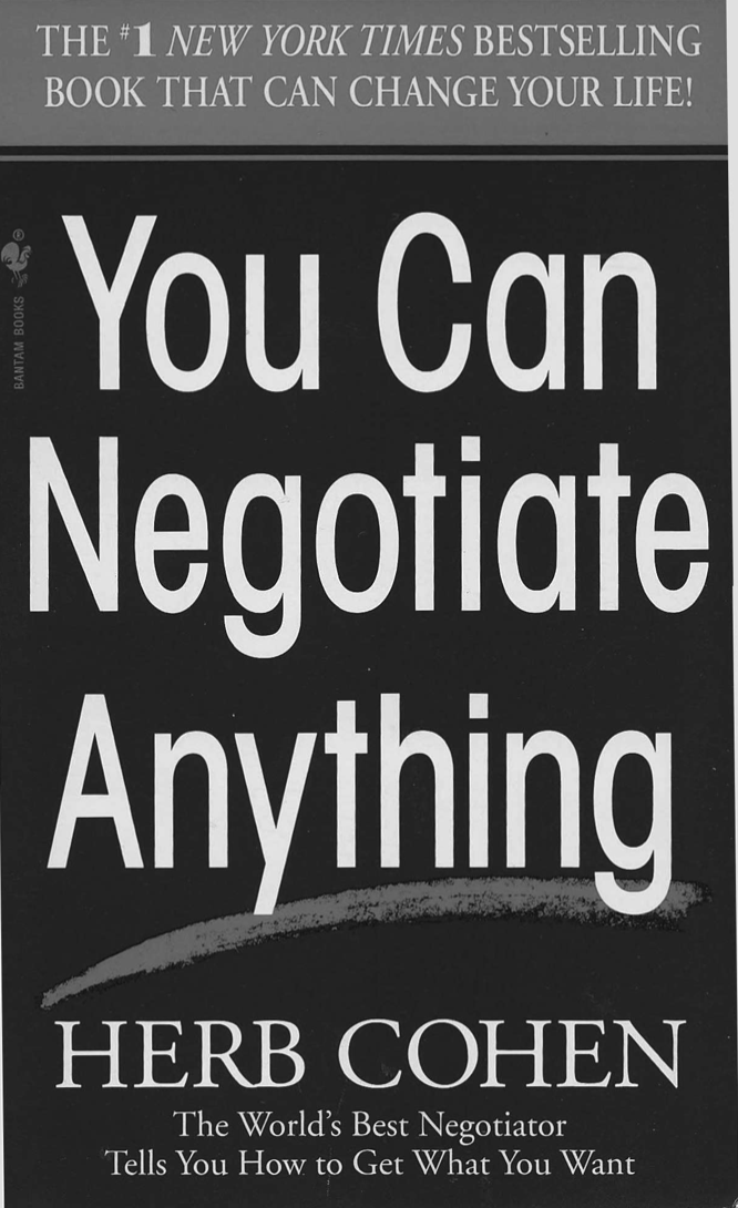 You can negotiate anything book
