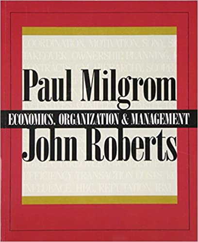 Economics, Organization and Management book
