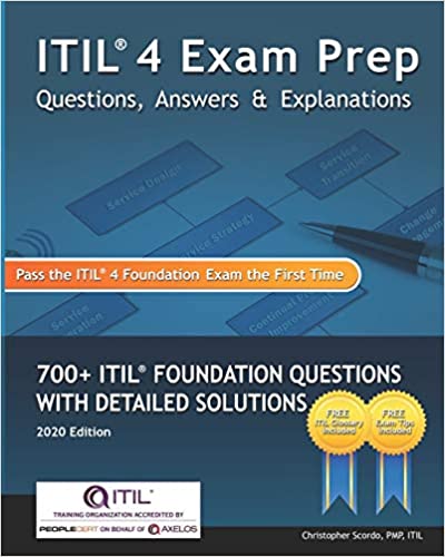 ITIL 4 Exam Prep Questions, Answers & Explanations book